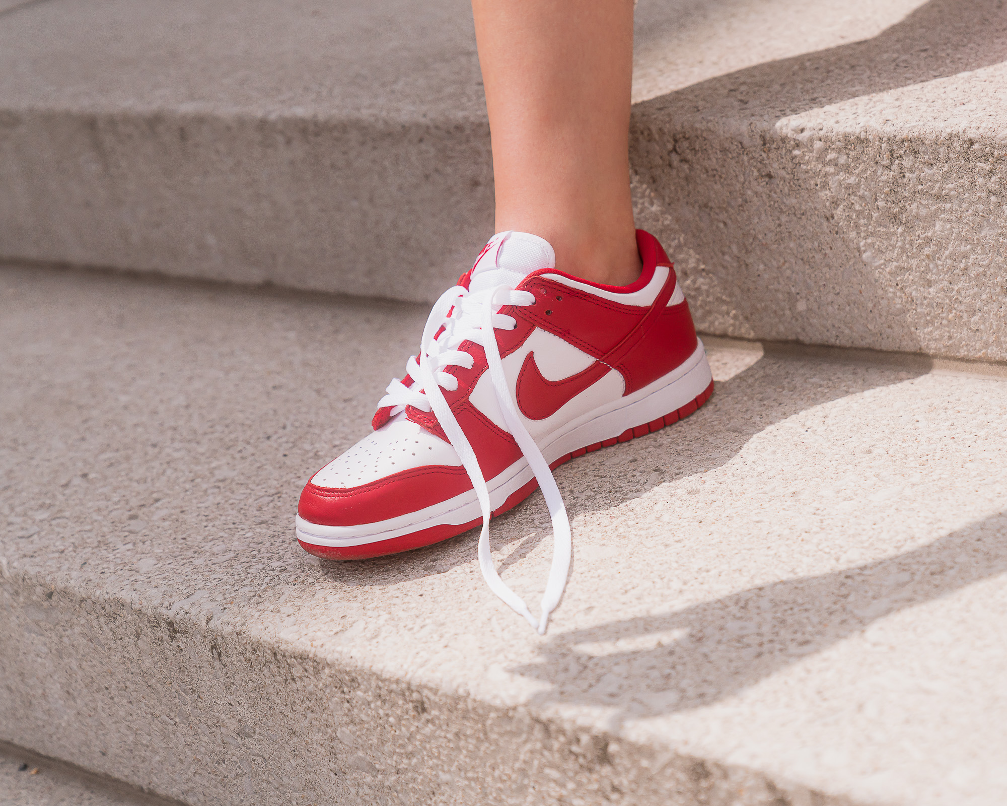 university dunk low red